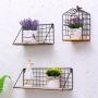 Półka ścienna metalowa styl LOFT 45 x13,5 cm- czarna