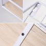 Półka ścienna z drążkiem, styl LOFT 29,5 cm- biała