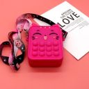PopIt bag / sachet sensory toy - cat rose red (typ 7)
