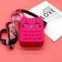 PopIt bag / sachet sensory toy - cat rose red (typ 7)