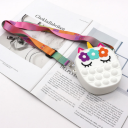 PopIt bag / sachet sensory toy - flowers / unicorn white (type 15)