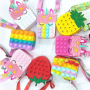 PopIt bag / sachet sensory toy - pineapple (typ 9)