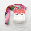 PopIt bag / sachet sensory toy - unicorn white (type 4)