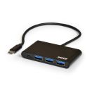 Port Designs 900122 interface hub USB 3.2 Gen 1 (3.1 Gen 1) Type-C 5000 Mbit/s Silver,White
