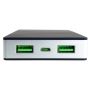 Power Bank PowerNeed P10000B (10000mAh; microUSB, USB 2.0; kolor czarny)