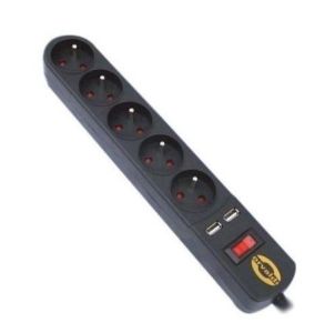Power strip with surge protector ORVALDI ORV-5 3M USB