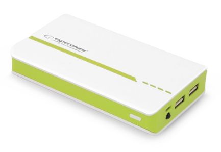 PowerBank Esperanza Atom EMP107WG (11000mAh; microUSB, USB 2.0; kolor zielony)