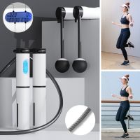 Profesjonalna skakanka Crossfit z elektronicznym licznikiem LCD - czarno biała