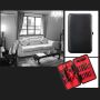 Professional set of manicure and pedicure tools + case - red and black