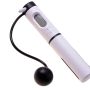 Professional skipping rope with electronic LCD counter - black and white