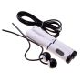 Professional skipping rope with electronic LCD counter - black and white