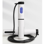 Professional skipping rope with electronic LCD counter - black and white