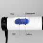 Professional skipping rope with electronic LCD counter - blue and white
