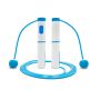Professional skipping rope with electronic LCD counter - blue and white