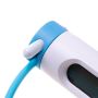 Professional skipping rope with electronic LCD counter - blue and white