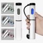 Professional skipping rope with electronic LCD counter - green and white