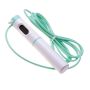 Professional skipping rope with electronic LCD counter - green and white