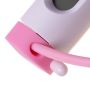 Professional skipping rope with electronic LCD counter - pink and white