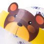 Protective face shield for children - teddy bear