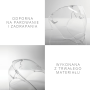Protective face shield with glasses holder - model II