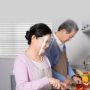 Protective transparent face shield with glasses holder