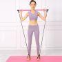 Pull-up bar with exercise bands - pink