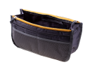 Purse organizer/ oiletry bag - gray