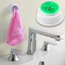 Push-in towel rail - green