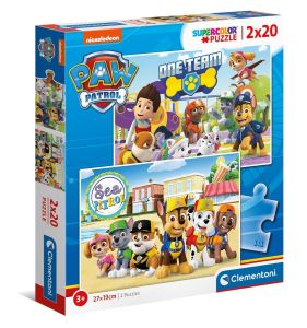 Puzzle 2x20el. Paw Patrol - Clementoni