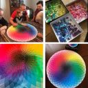 Puzzle okrągłe, układanka tęcza 1000 elementów