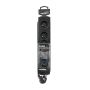 Qoltec 50105 surge protector 4 AC outlet(s) 230 V 2.5 m Black