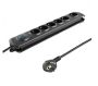 Qoltec 50112 surge protector 6 AC outlet(s) 230 V 3 m Black