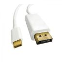 Qoltec 50412 video cable adapter 1 m DisplayPort USB C White