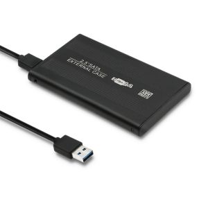 Qoltec 51861 External Hard Drive Case HDD/SSD 2.5'' SATA3 | USB 3.0 | Black