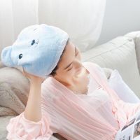 Quick-drying hair towel 4in1 - blue