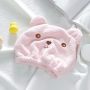 Quick-drying hair towel 4in1 - pink