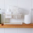 Rack for dishes and dishwashing accessories - cream