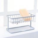 Rack for dishes and dishwashing accessories - gray