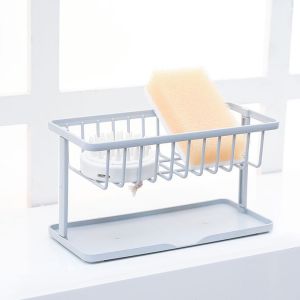 Rack for dishes and dishwashing accessories - gray