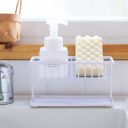 Rack for dishes and dishwashing accessories - white