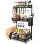 Rack for spices and kitchen accessories LOFT - three-level (without twisting)