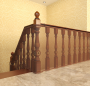 Railing safety net - brown