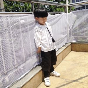 Railing safety net - white