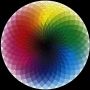 Rainbow puzzle with 1000 pieces