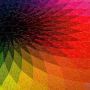 Rainbow puzzle with 1000 pieces