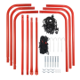 Rama treningowa Trenażer Rebounder do odbijania piłki nożnej 100x100cm
