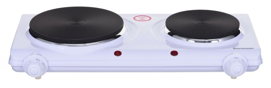 Ravanson HP-8020 hob White Countertop Sealed plate 2 zone(s)