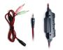 REAL-EL GDX-7600 in-ear gaming headphones with integrated microphone, black and red