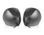 REAL-EL S-50 active loudspeakers 2.0, black/red, 6W