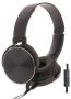 REBELTEC MONTANA BLACK HEADPHONES (MICROPHONE)